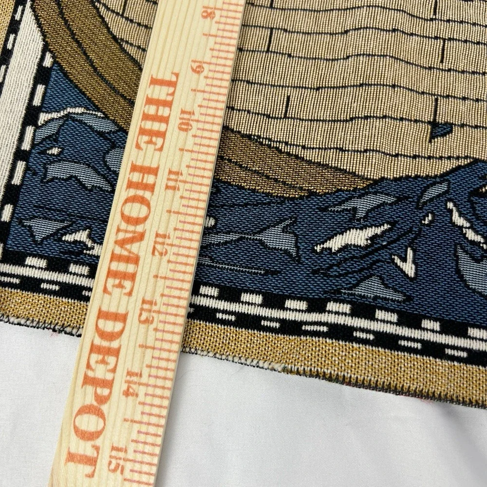 Noah's Ark Tapestry Wall Hanging‎ Promises Kept Vintage Textile Art Vibrant